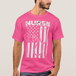 Night Shift NurseNurse Flag American  Tシャツ