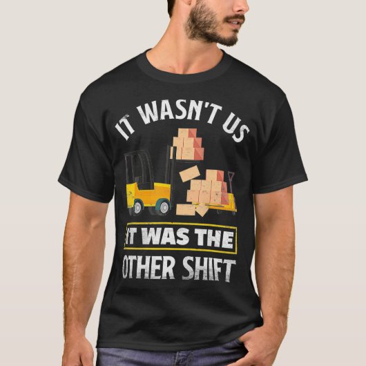 Night Shift Worker Overnight Shift Funny Shift Wor Tシャツ (正面)