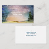 Night Sky自然水彩名刺 名刺 (正面/裏面)