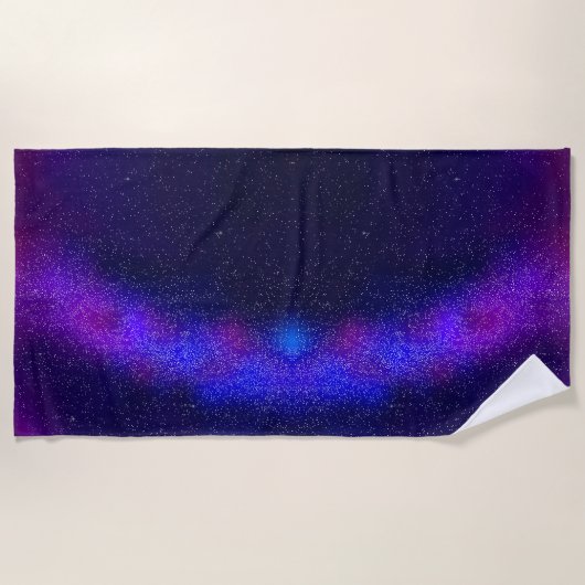 Night Sky ビーチタオル (正面)