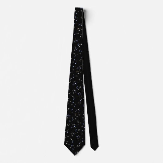 Night Sky Astrology Constellations Tie ネクタイ (正面)