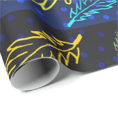 Night Sky Autumn Leaves Set 1 ラッピングペーパー (ロールコーナー)