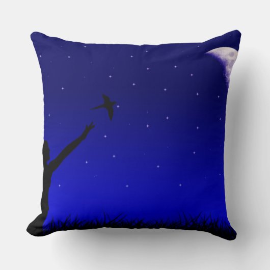 Night Sky - Cool Graphic Background クッション (正面)