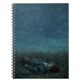Night Sky Dreamer Grassfield Notebook ノートブック (正面)