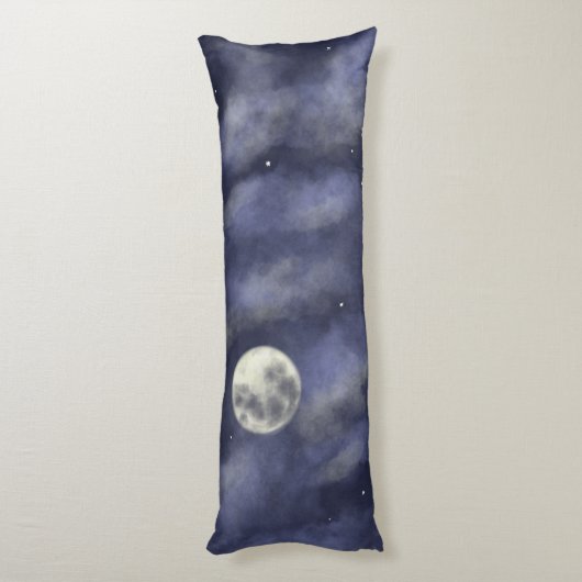 Night sky full moon ボディピロー (裏面 (縦))