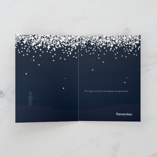 Night Sky Greeting Card カード (内部)