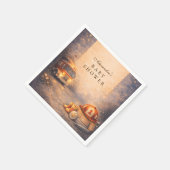 Night Sky Little Firefighter Baby Shower スタンダードカクテルナプキン (角)