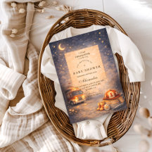 Night Sky Little Firefighter Baby Shower