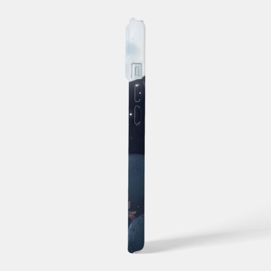 Night Sky Tough Phone Case — Moon, Stars  iPhone 15ケース (左側面)