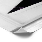 Night Sky View Trompe l'oeil Fake Window ポスター (角)