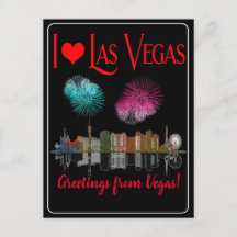 Night Skyline Fireworkでラスベガスからのご挨拶