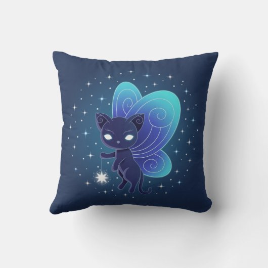 Night Star Fairy Pixie Cat クッション (裏面)