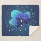 Night Star Fairy Pixie Cat シェルパブランケット (正面(横))