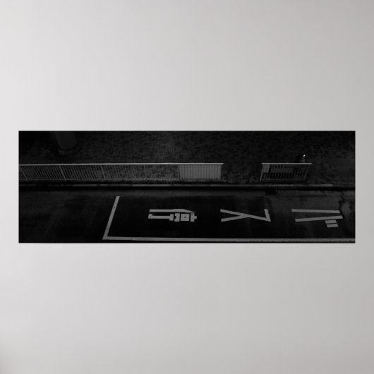 Night Street Scene in Tokyo - Urban Photography ポスター (正面)