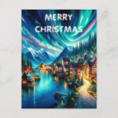 Night Symphony:レイクセレニティクリスマスカード ポストカード (正面)