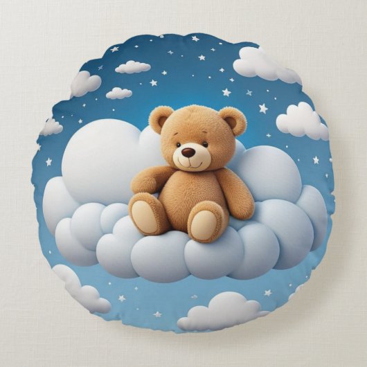 night time friend ラウンドクッション (正面)