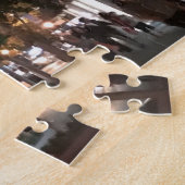 Night Traffic at Lincoln Center New York City NYC ジグソーパズル (側面)