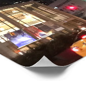 Night Traffic at Lincoln Center New York City NYC ポスター (角)