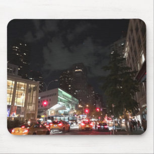Night Traffic at Lincoln Center New York City NYC マウスパッド