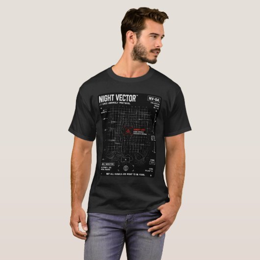 Night Vector | Grid Anomaly Protocol Tシャツ (正面フル)