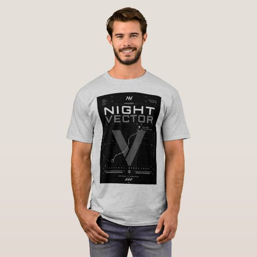Night Vector T-Shirt Tシャツ (正面フル)