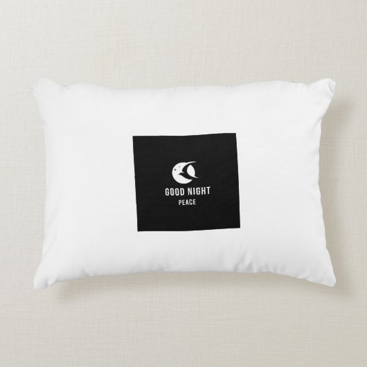 Night vibe image printed pillow アクセントクッション (正面)
