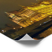 Night View, Hungarian Parliament, Budapest Hungary ポスター (角)