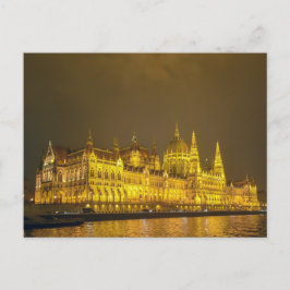 Night View, Hungarian Parliament, Budapest Hungary ポストカード