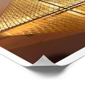 Night View of The Louvre , Paris, France ポスター (角)