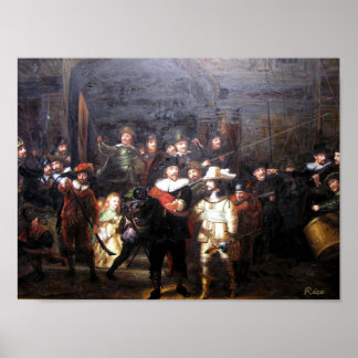 Night Watch - Rembrandt ポスター