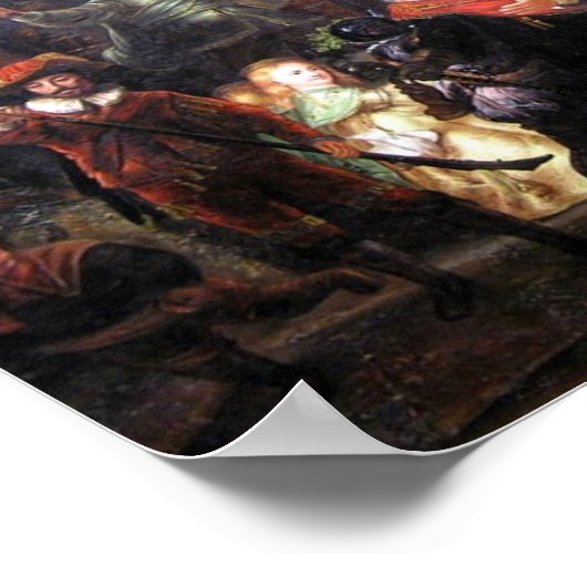 Night Watch - Rembrandt ポスター (角)