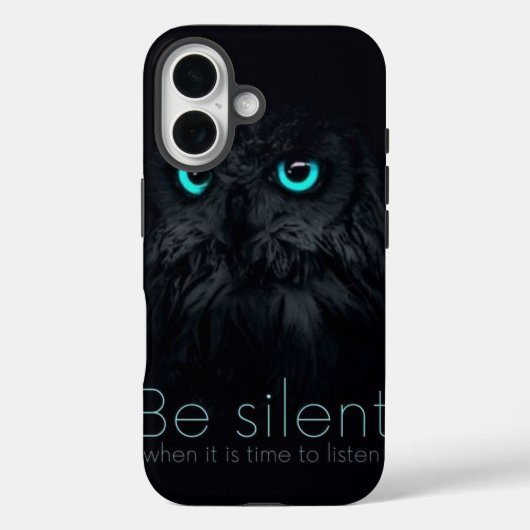 Night Watcher Owlデザインfor iPhone 16バックカバー Case-Mate iPhoneケース (裏面)