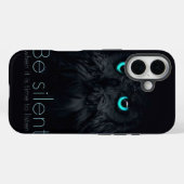 Night Watcher Owlデザインfor iPhone 16バックカバー Case-Mate iPhoneケース (裏面 (横))