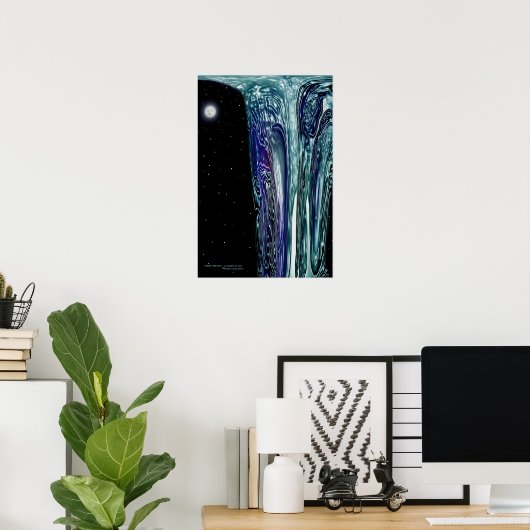 「NIGHT WATER」by: Robert Singletary ポスター (ホームオフィス)