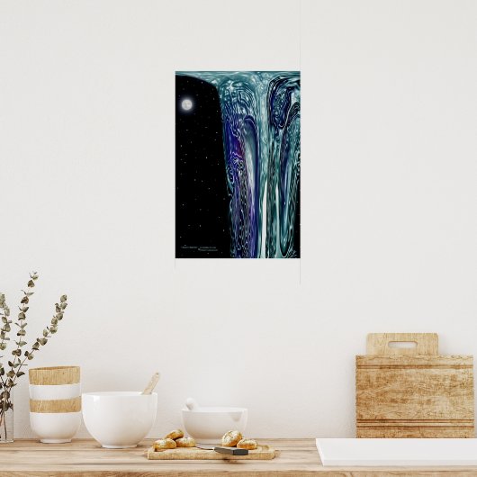 「NIGHT WATER」by: Robert Singletary ポスター (キッチン)