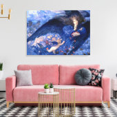 Night with Her Train of Starsファインアート キャンバスプリント (インサイチュ (リビング))