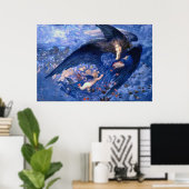 Night with Her Train of Starsファインアート ポスター (ホームオフィス)