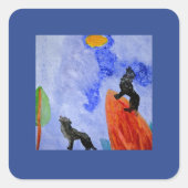 Night Wolves Magic スクエアシール (正面)