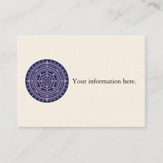 Nightbloomingの曼荼羅との名刺のテンプレート 名刺 (正面)