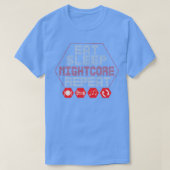 Nightcore Music Eat Sleep Nightcore Repeat  Tシャツ (デザイン正面)