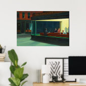 Nighthawks by Edward Hopper ポスター (ホームオフィス)