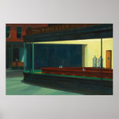 Nighthawks - Empty diner - Edward Hopper - ポスター (正面)