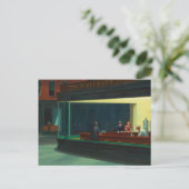 Nighthawks painting by Edward Hopper  ポストカード (スタンド正面)