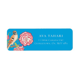 Nightingale & Flowers – カスタマイズ可能ラベル ラベル