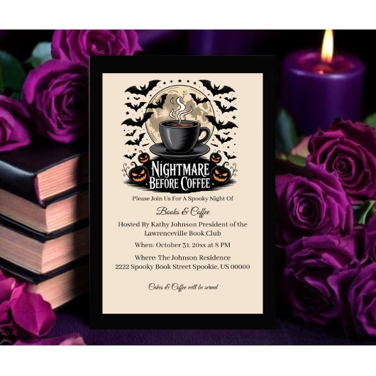 Nightmare Before Coffee ハロウィン読書会  招待状