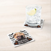 Nightmare Before Coffee Halloween スクエアペーパーコースター (インサイチュ)