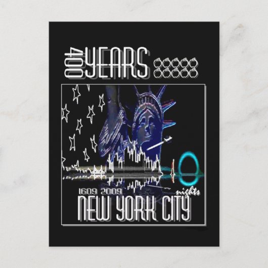 "NIGHTS" （ネオン） ポストカード (正面)