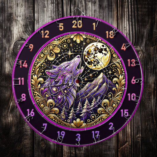 Night's Majesty:紫の狼の凝視 ダーツボード