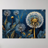 Nightsky AI ArtでDandelionとセレニティ ポスター (正面)