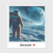 Nighttime Alien Ice Landscape Exploration シール (シート)